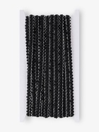 Тесьма декоративная «Шанель», 8 мм, 10±1 м, чёрная с серебряной нитью - Фото 5