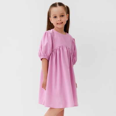 Платье для девочки KAFTAN: Summer cotton, розовое, рост 122-128 см