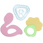 Прорезыватели силиконовые для зубов Крошка Я «Грызунки», с погремушкой, набор 3 шт. - Фото 3