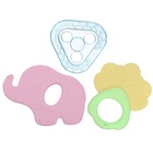 Прорезыватели силиконовые для зубов Крошка Я «Грызунки», с погремушкой, набор 3 шт. - Фото 5