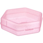 Набор прорезывателей силиконовых "Розовый бокс", с погремушкой, 4 шт, в кейсе, Крошка Я - Фото 20