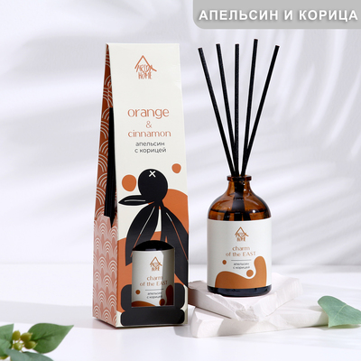 Диффузор ароматический Апельсин с корицей, 100 мл