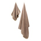 Набор полотенец «Полоска», размер 30x70 см, 70x130 см, цвет коричневый - Фото 3
