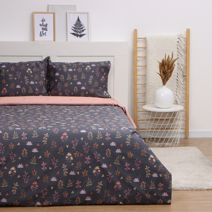 Постельное бельё LoveLife дуэт Flower morning 143х215см-2шт, 225х240см, 50х70см-2шт 100%хл, сатин 125г/м - Фото 1