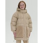 Куртка для девочек, рост 158 см, цвет песочный - Фото 1