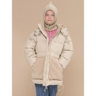 Куртка для девочек, рост 122 см, цвет песочный - фото 110074161
