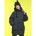 Куртка для девочек, рост 140 см, цвет чёрный - фото 110074246