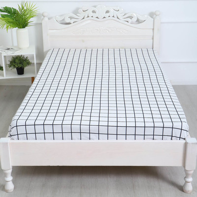 Простыня на резинке 1.5-спальная «Атра. Таттерсол», 140×200+20 см, бязь