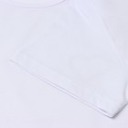 Пижама женская (футболка, шорты), цвет белый/синий, размер 44 - Фото 3