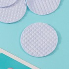 Ватные диски сиреневый 120 шт в п/э пакете - фото 24007621