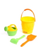 Набор игрушек для песочницы, 4 предмета: ведро, лопатка, грабельки, лейка, МИКС - Фото 8