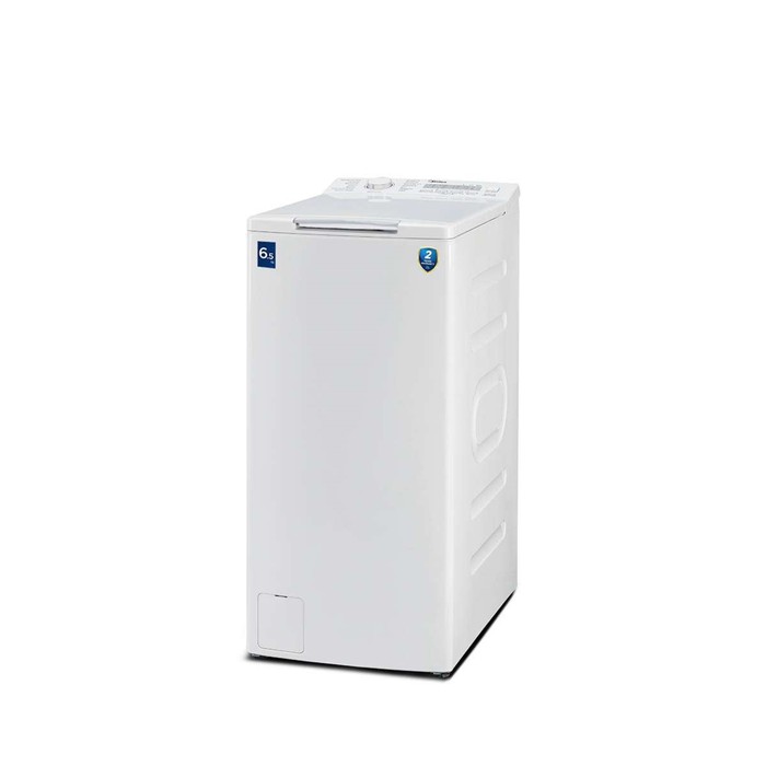 Стиральная машина Midea MFE11W65/W-C, вертикальная загрузка, класс А, 1200 об/мин, до 6.5 кг, белая - Фото 1