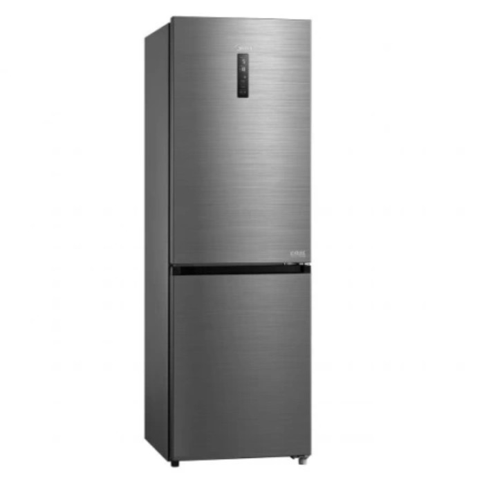 Холодильник Midea MDRB470MGF46O, двухкамерный, класс А+, 360 л, No Frost, серебристый