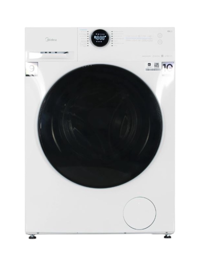 Стиральная машина Midea MF200W90WBS/W-RU, класс А, 1400 об/мин, до 9 кг, белая - Фото 1