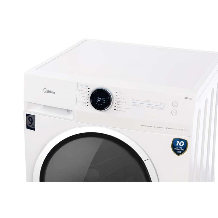 Стиральная машина Midea MF200W90WBS/W-RU, класс А, 1400 об/мин, до 9 кг, белая