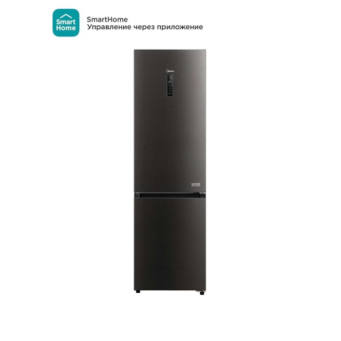 Холодильник Midea MDRB521MIE28OD, двухкамерный, класс А++, 402 л, No Frost, серый - Фото 1