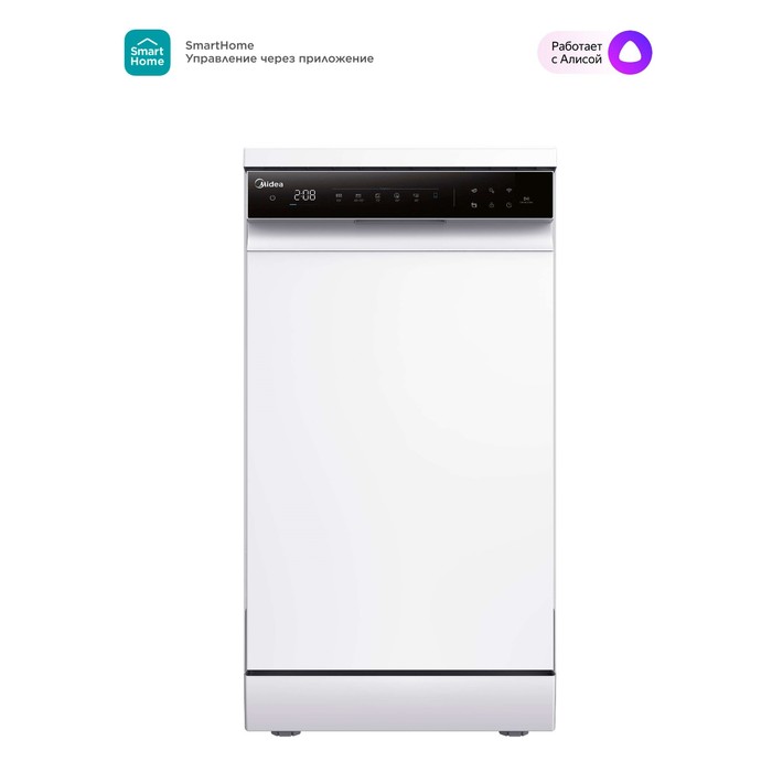 Посудомоечная машина Midea MFD45S510Wi, класс А++, 10 комплектов, 10 режимов, белая - Фото 1