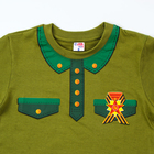 Карнавальный набор «Отважный солдат»: футболка рост 110 см, пилотка р. 54–56 - Фото 4