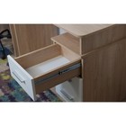 Письменный стол «Гарвард», 1300×700×746 мм, 3 ящика, левый, эргономик, дуб сонома/белый - Фото 4