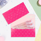 Конверт для денег "Счастья!" розовый, 17 х 9 см - Фото 1