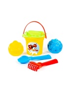 Набор игрушек для песочницы, 6 предметов: ведро, ситечко, совок, грабельки, формочки, МИКС - Фото 6