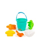 Набор игрушек для песочницы, 6 предметов: ведро, лопатка, 4 формочки - Фото 6