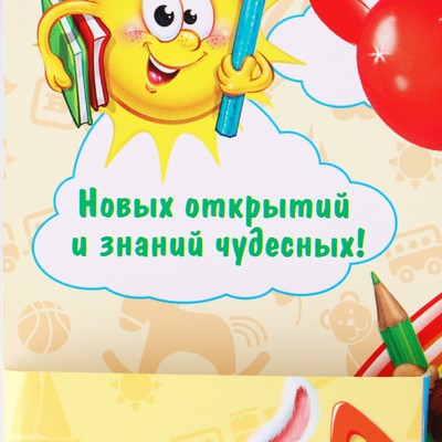 Диплом выпускника детского сада, 19×11×0.9 см, набор 5 шт.