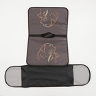 Сумка - переноска для животных каркасная,  50 х 25 х 28 см   чёрная с животными - фото 25331117