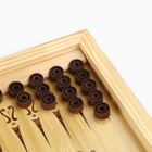 Нарды "Лев" деревянная доска 40 х 40 см, с полем для игры в шашки - Фото 5