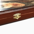 Нарды деревянные большие, настольная игра "Лев", 40 х 40 см, с шашками - Фото 6