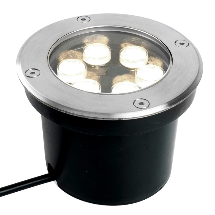 Светильник тротуарный Feron SP2802, IP67, LED, 6 Вт, 120х120х90 мм, цвет металлик - фото 1905267476