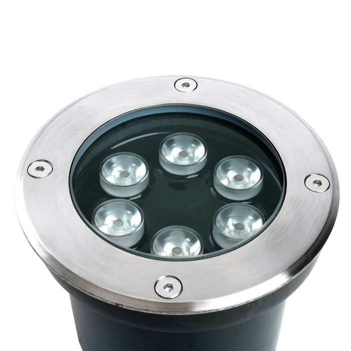 Светильник тротуарный Feron SP2802, IP67, LED, 6 Вт, 120х120х90 мм, цвет металлик - фото 1905267477