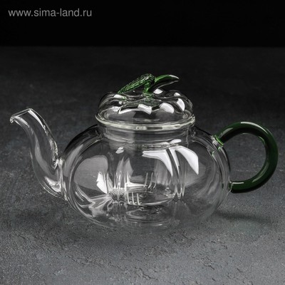 Чайник заварочный со стеклянным ситом "Грин" 750 мл, 21х15х11,5 см