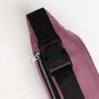 Поясная сумка на молнии, 2 наружных кармана, цвет розовый - Фото 4