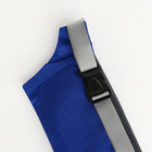 Поясная сумка на молнии, 2 наружных кармана, цвет синий - Фото 4