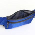 Поясная сумка на молнии, 2 наружных кармана, цвет синий - Фото 5