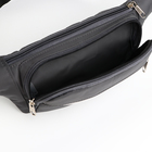 Поясная сумка на молнии, 2 наружных кармана, цвет тёмно-синий - Фото 5