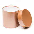 Набор круглых коробок  5 в 1 глянец Кофе перламутр, 20х20, 19х19, 18х18, 16х16, 15х15 см - фото 24038798