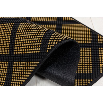 Коврик Joy Home, резиновый, шипованный «Шоколад» 45х75 см