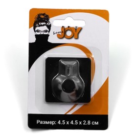 Крючок настенный Joy Home, одинарный, чёрный металл 10495195