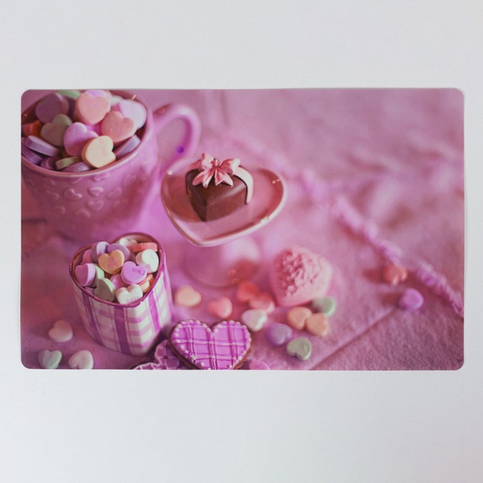 Сервировочная салфетка Joy Home, «Шоколадное сердце», 26х41 см - Фото 1