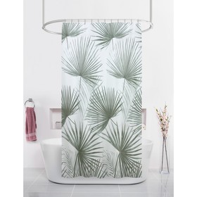 Штора для ванны Joy Home «Пальмы», 180х180 см