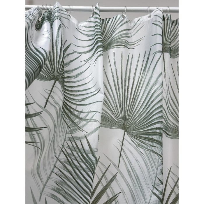 Штора для ванны Joy Home «Пальмы», 180х180 см - фото 1909641101