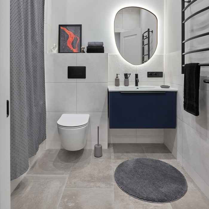 Штора для ванной комнаты Magma. Moroshka, 180х200 см, цвет серый - фото 1909641204