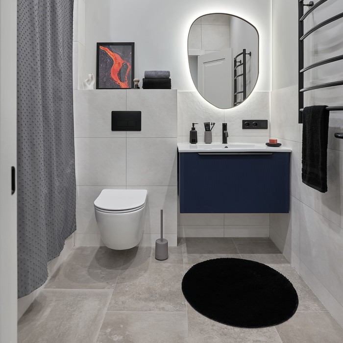 Штора для ванной комнаты Magma. Moroshka, 180х200 см, цвет серый - фото 1909641205