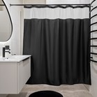 Штора для ванной комнаты Magma. Moroshka, 180х200 см, цвет чёрный - фото 300914570