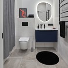 Мягкий коврик Magma. Moroshka, для ванной комнаты 70х70 см, цвет чёрный - Фото 2