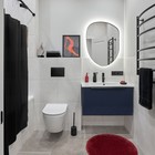 Мягкий коврик Magma. Moroshka, для ванной комнаты 70х70 см, цвет красный - Фото 3