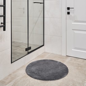 Мягкий коврик Magma. Moroshka, для ванной комнаты 70х70 см, цвет серый