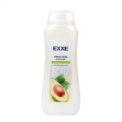 Крем-гель для душа EXXE увлажняющий, авокадо и пион, 400 мл